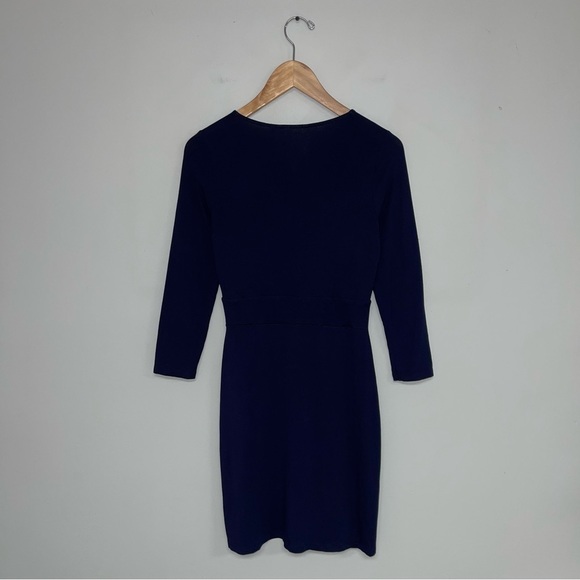 Boden Marion Jersey Tunic Dress Women's Size 4 US Navy Fit & Flare 3/4 Sleeves - Picture 5 of 9